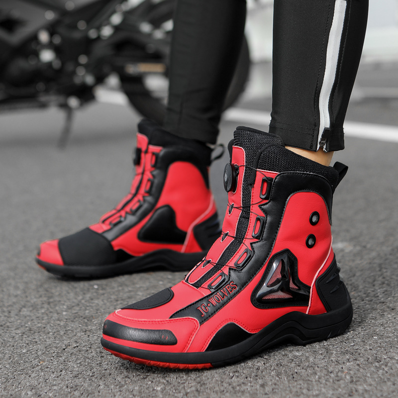 Cycling Shoes For Commute - Winter-Fellstiefel im Pro-Stil, wasserdichte Pendlerstiefel, Offroad-Rallye-Motorradschuhe