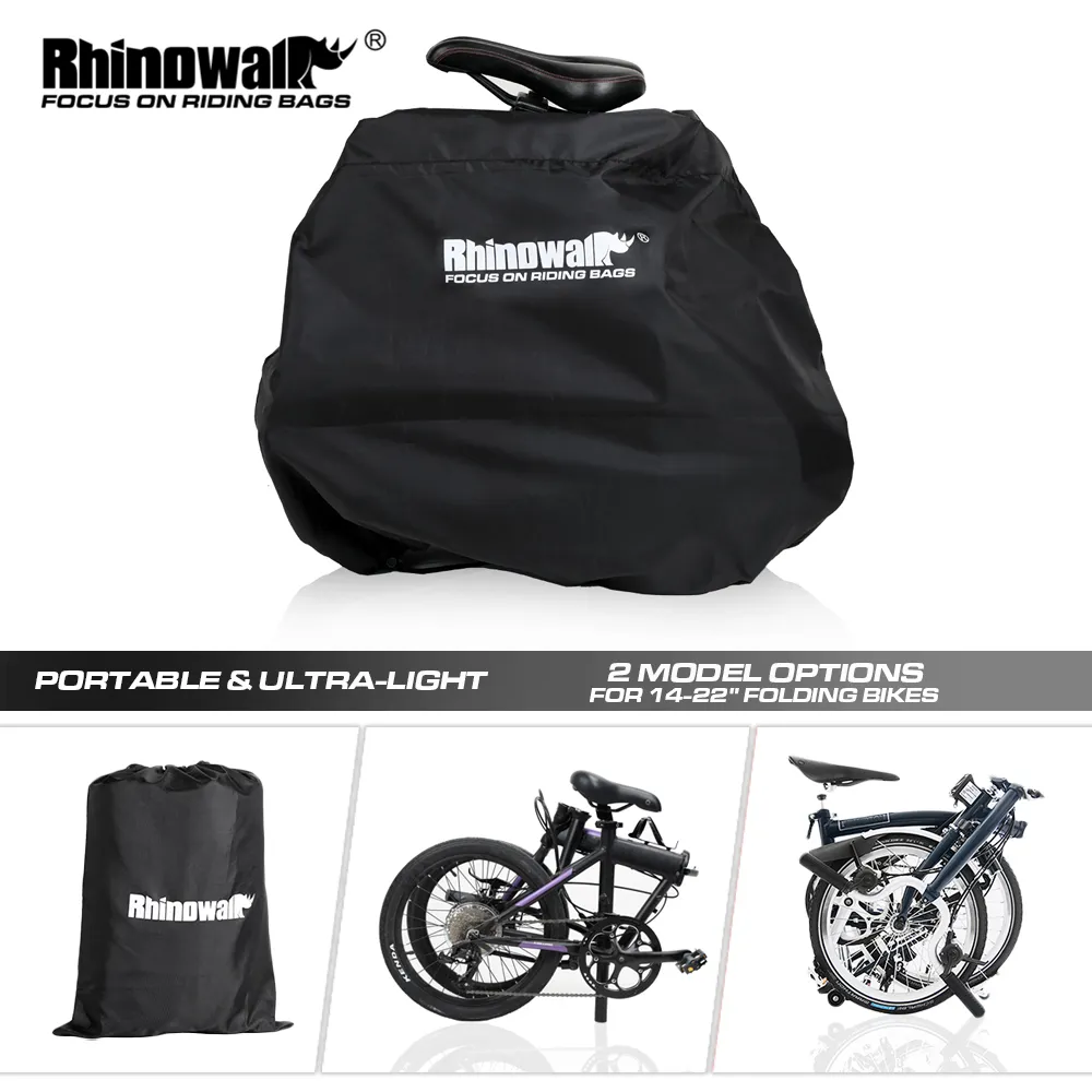 Cycling Commute Bag - Rhino walk Klapp-Fahrrad-Aufbewahrung tasche, tragbar, 20-Zoll-oder