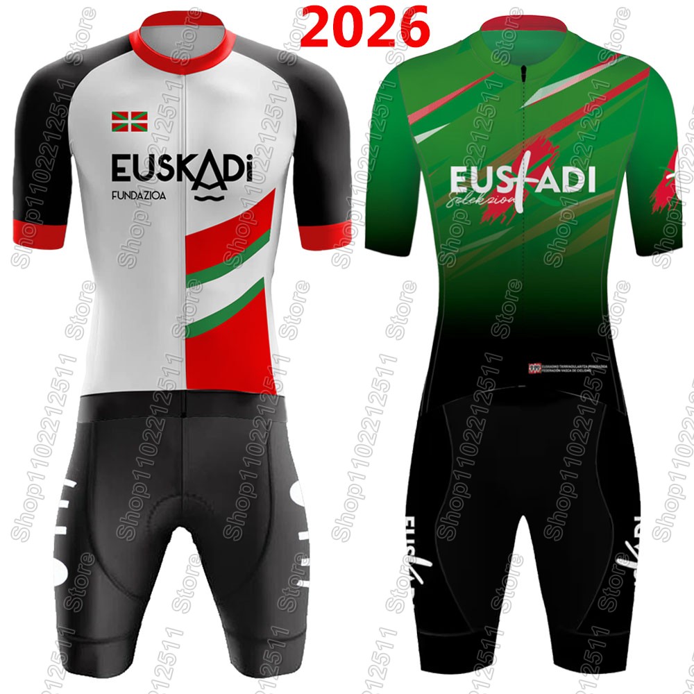 Cycling Commute Shorts - Euskadi Team Radtrikot 2026 Set Sommer