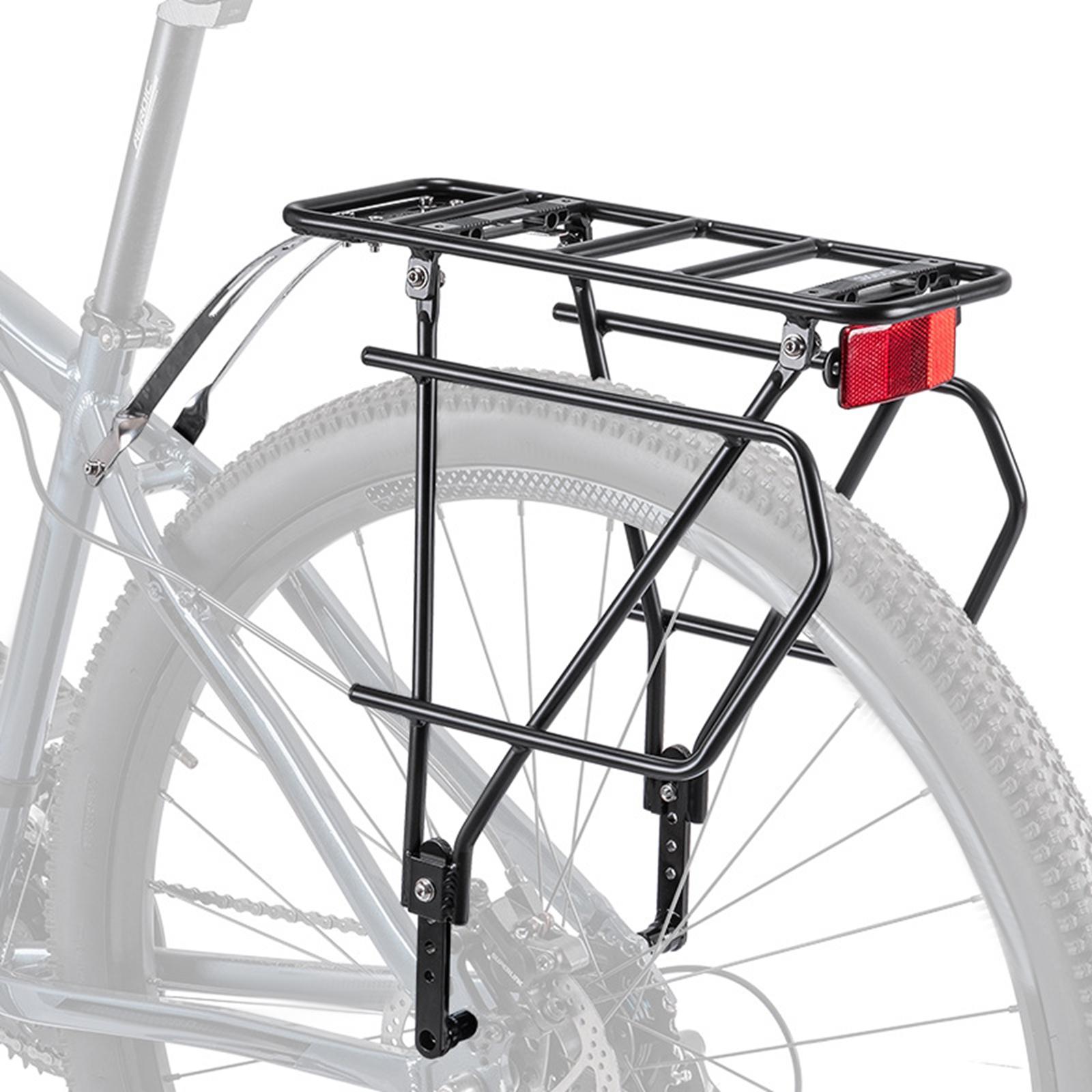 Commuting With Road Bike - Fahrrad-Gepäckträger, vielseitiger hinterer Gepäckträger aus Aluminium,