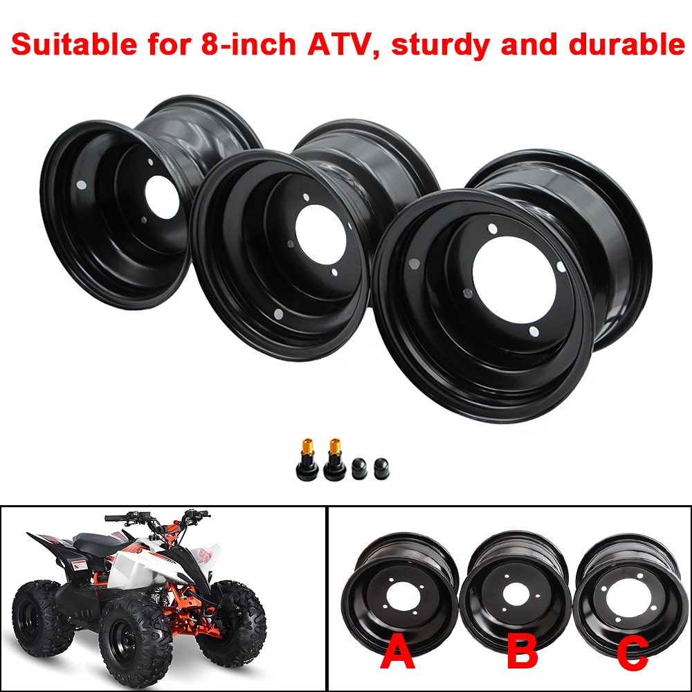 Dynamo Hub Front - 8-Zoll-Vorder- und Hinterradnabenfelgen mit 3 und