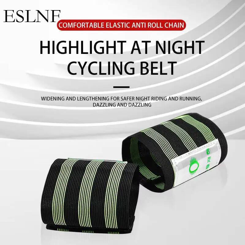 Commuting With Road Bike - ESLNF Universelle Reflektierende Fahrrad-Sicherheitsgurte Verstellbare Knöchel-